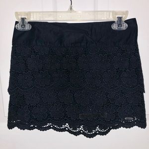 Navy Lace Mini Skirt *brand new*